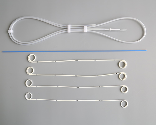 Combination of double J catheter